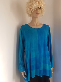 Blouse zeegroen turquoise - Liz