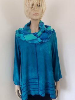 Blouse petrol turquoise - Liz