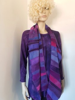 Blouse tricot paars - Liz