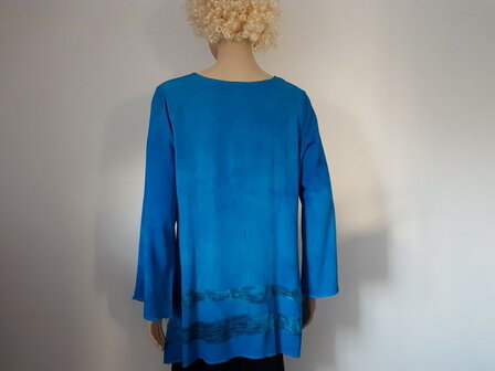 Blouse petrol turquoise 2 - Liz