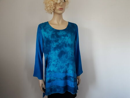 Blouse petrol turquoise 2 - Liz