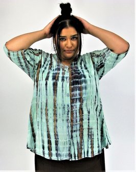 Blouse Dallas - Ikat mint