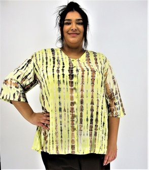 Blouse Dallas - Ikat geel