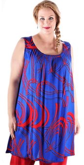 Tuniek image blauw rood