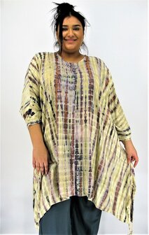 Tuniek Ebony ikat licht geel