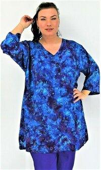 Tuniek Kenza - Blauw paars 2