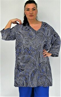 Tuniek Kenza - Blauw wit