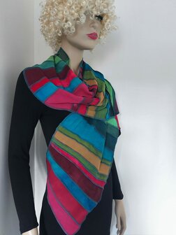 Herfstkleur viscose sjaal - Liz