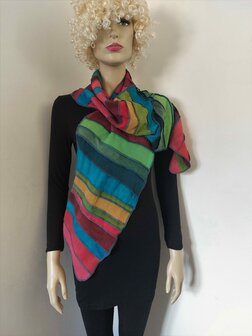 Herfstkleur viscose sjaal - Liz