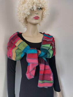 Herfstkleur viscose sjaal - Liz