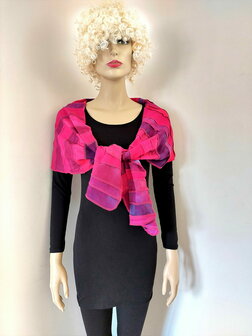 Cyclaam fuchsia viscose sjaal - Liz