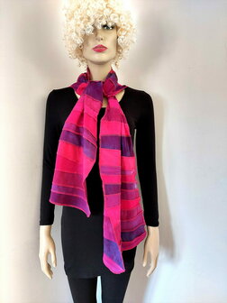 Cyclaam fuchsia viscose sjaal - Liz