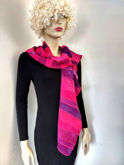 Cyclaam fuchsia viscose sjaal - Liz