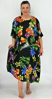 Kaftan zwart bloem 4