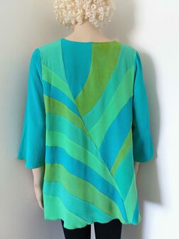 Groene blouse lijnen - Liz