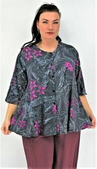 Blouse Dallas - grijs paars