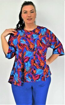 Blouse Dallas - roze blauw