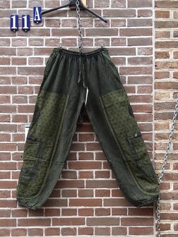 Broek katoen stone groen 