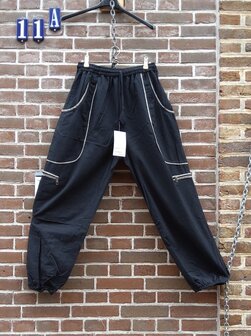 Broek katoen bies zwart