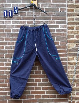 Broek katoen bies blauw