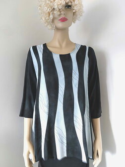 Blouse zebra stiksels - Liz