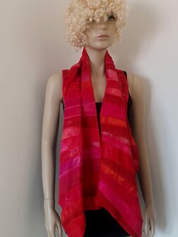 Rode zijden sjaal - Liz