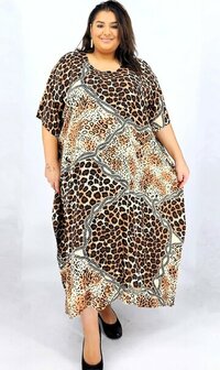 Kaftan dierenprint