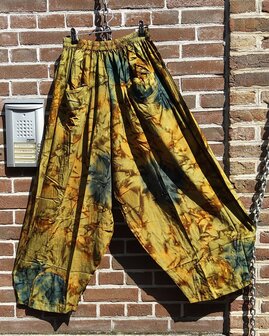 Broek Sindy +10 tie dye army groen