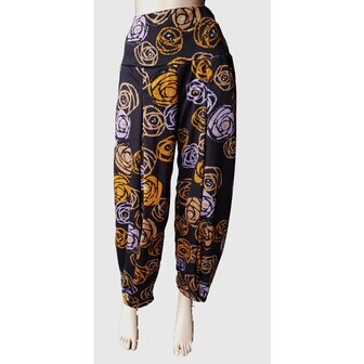 Broek Lia geel lila