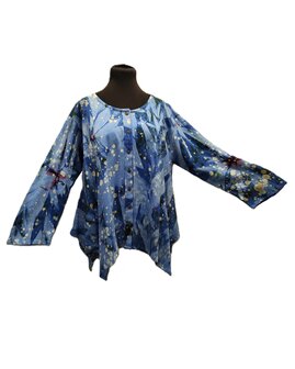 Shirt wizard tiedye licht blauw