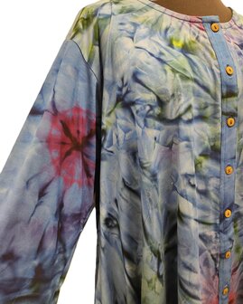 Shirt wizard tiedye blauw