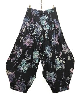 Broek Sindy +10 batik donker blauw
