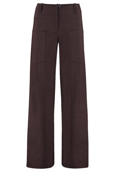 Triangle broek viscose stretch bruin