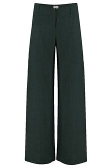 Triangle broek linnen stretch zwart