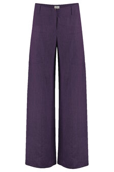 Triangle broek linnen stretch paars