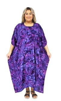 Kaftan paars blauw
