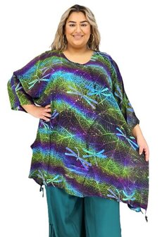 Tuniek Ebony - paars lime