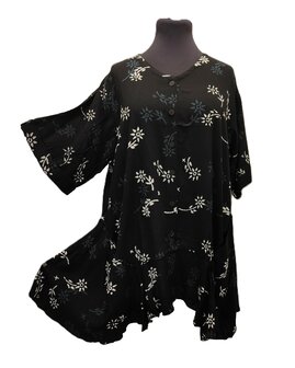 Blouse b148 batik zwart 