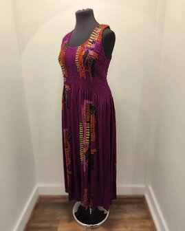 Jurk Kareta - donker fuchsia