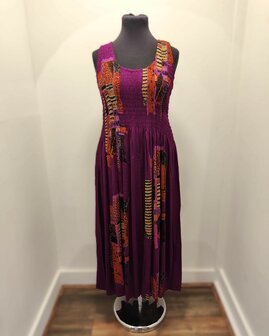 Jurk Kareta - donker fuchsia