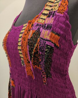Jurk Kareta - donker fuchsia