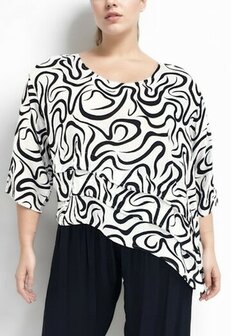 Shirt Marcy - wit zwart