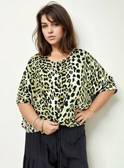 Shirt Millie - groen animal