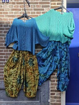 Broek Sindy +10 tie dye - camel