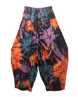Broek Sindy +10 tie dye - paars oranje