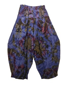 Broek Sindy +10 tie dye - donker paars
