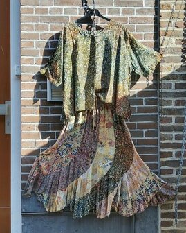 Rok banen batik naturel