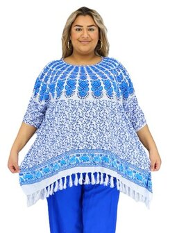 Sarong blouse batik - l.blauw