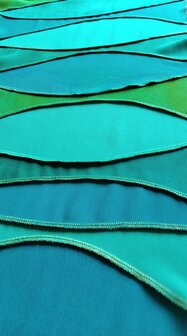 Sjaal viscose bladen groen