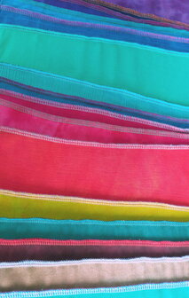 Sjaal viscose regenboog multi banen
